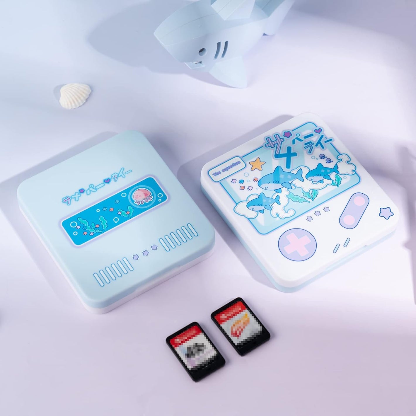 GeekShare Baby Shark Switch Game Card Case GeekShare Mysterious Kingdom Switch Game Card Case Holder