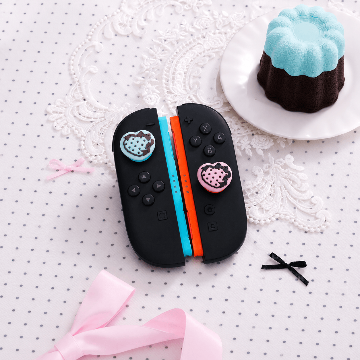 GeekShare Chocolate Sweetheart Thumb Grips for Switch 2 GeekShare Chocolate Sweetheart Thumb Grips for Switch 2
