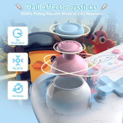 GeekShare Cinnamoroll & Pompompurin Gamepad with Receiver Set For Switch 2/Switch 2017/PC GeekShare Cinnamoroll & Pompompurin Gamepad with Receiver Set For Switch 2/Switch 2017/PC
