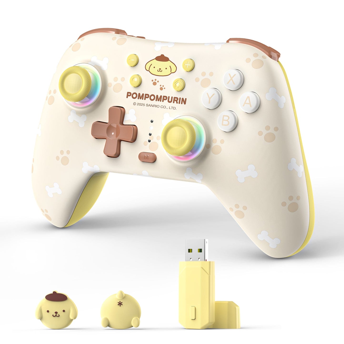 GeekShare Cinnamoroll & Pompompurin Gamepad with Receiver Set For Switch 2/Switch 2017/PC GeekShare Cinnamoroll & Pompompurin Gamepad with Receiver Set For Switch 2/Switch 2017/PC