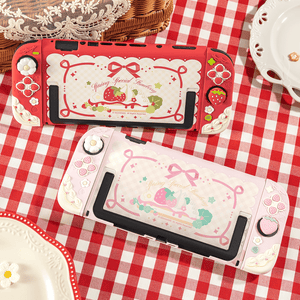 GeekShare Cream Strawberry Series Protective Case for Switch 2 GeekShare Cream Strawberry Series Protective Case for Switch 2