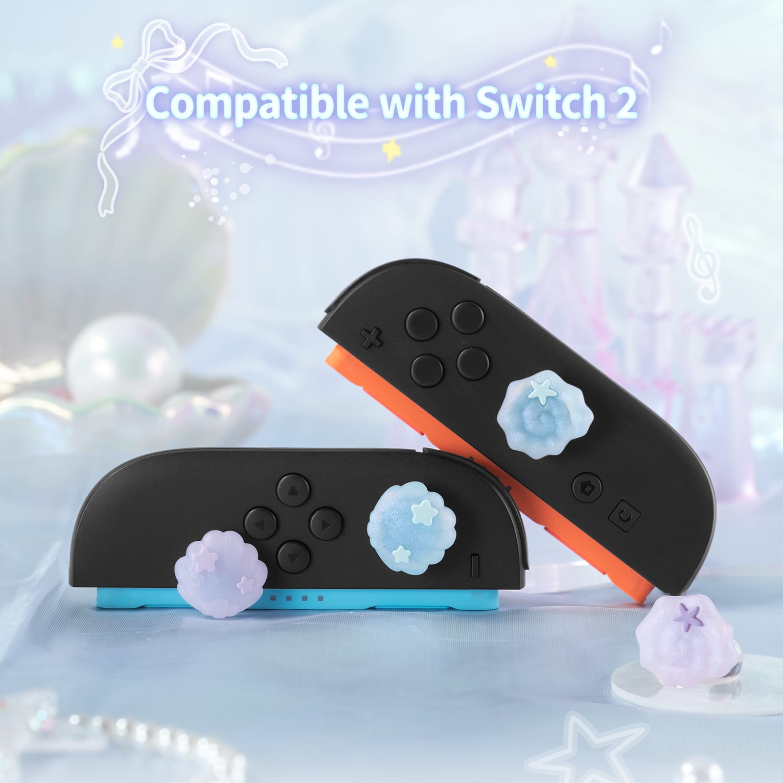 GeekShare Dreamy Seashell Thumb Grip Caps for switch 2 GeekShare Dreamy Seashell Thumb Grip Caps for switch 2