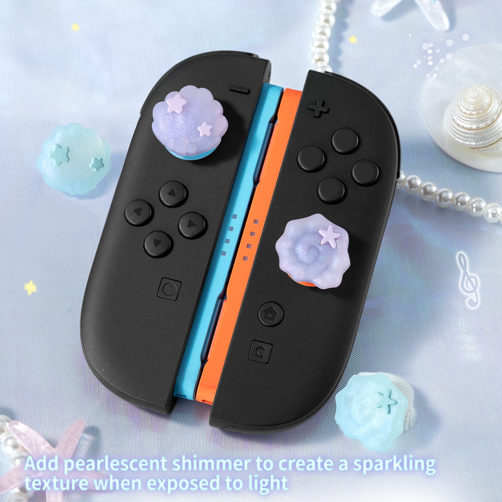 GeekShare Dreamy Seashell Thumb Grip Caps for switch 2 GeekShare Dreamy Seashell Thumb Grip Caps for switch 2