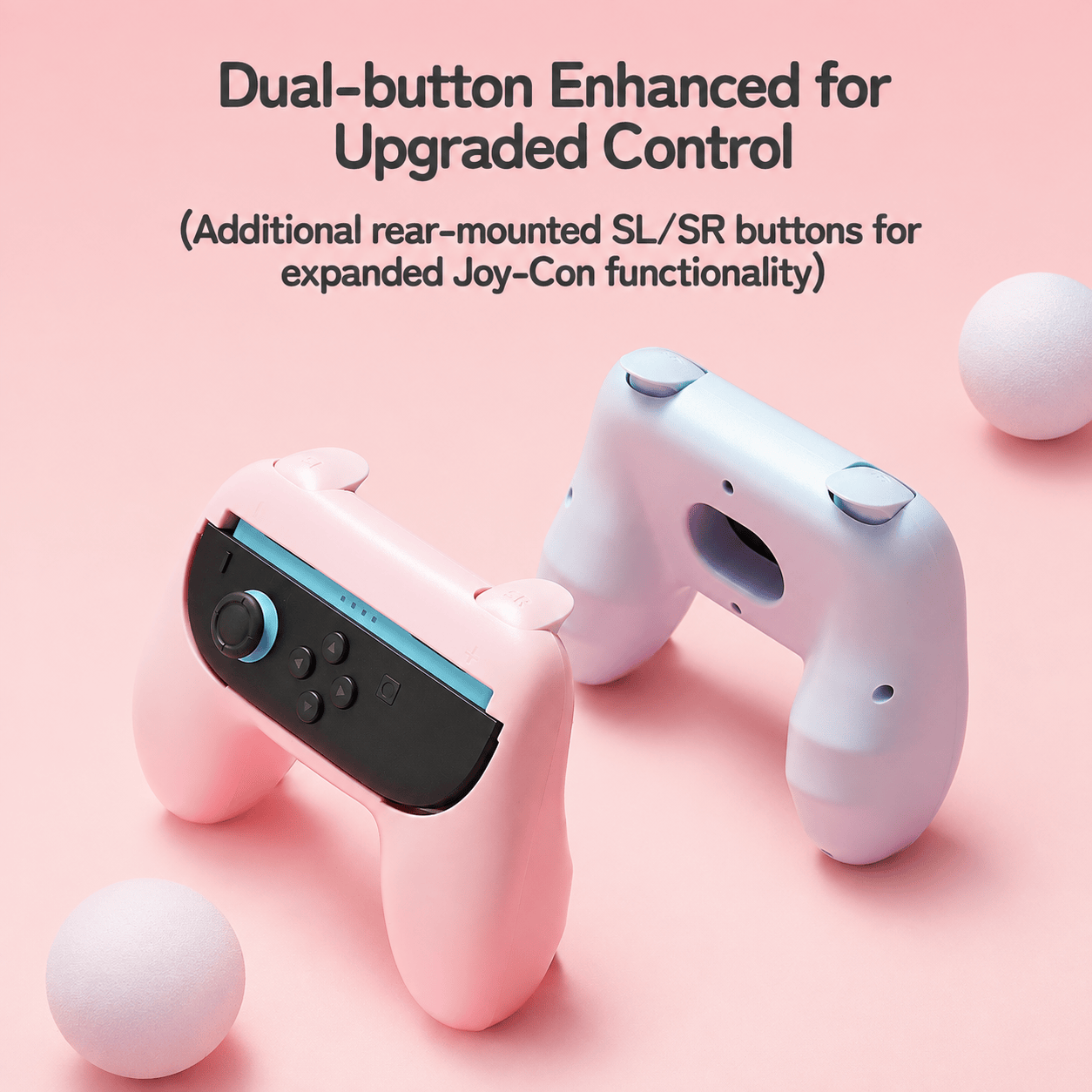 GeekShare Enhanced Joy-Con Grip Set for Switch 2 – Pink & Blue GeekShare Joy-Con Enhanced Grip Set for Switch 2