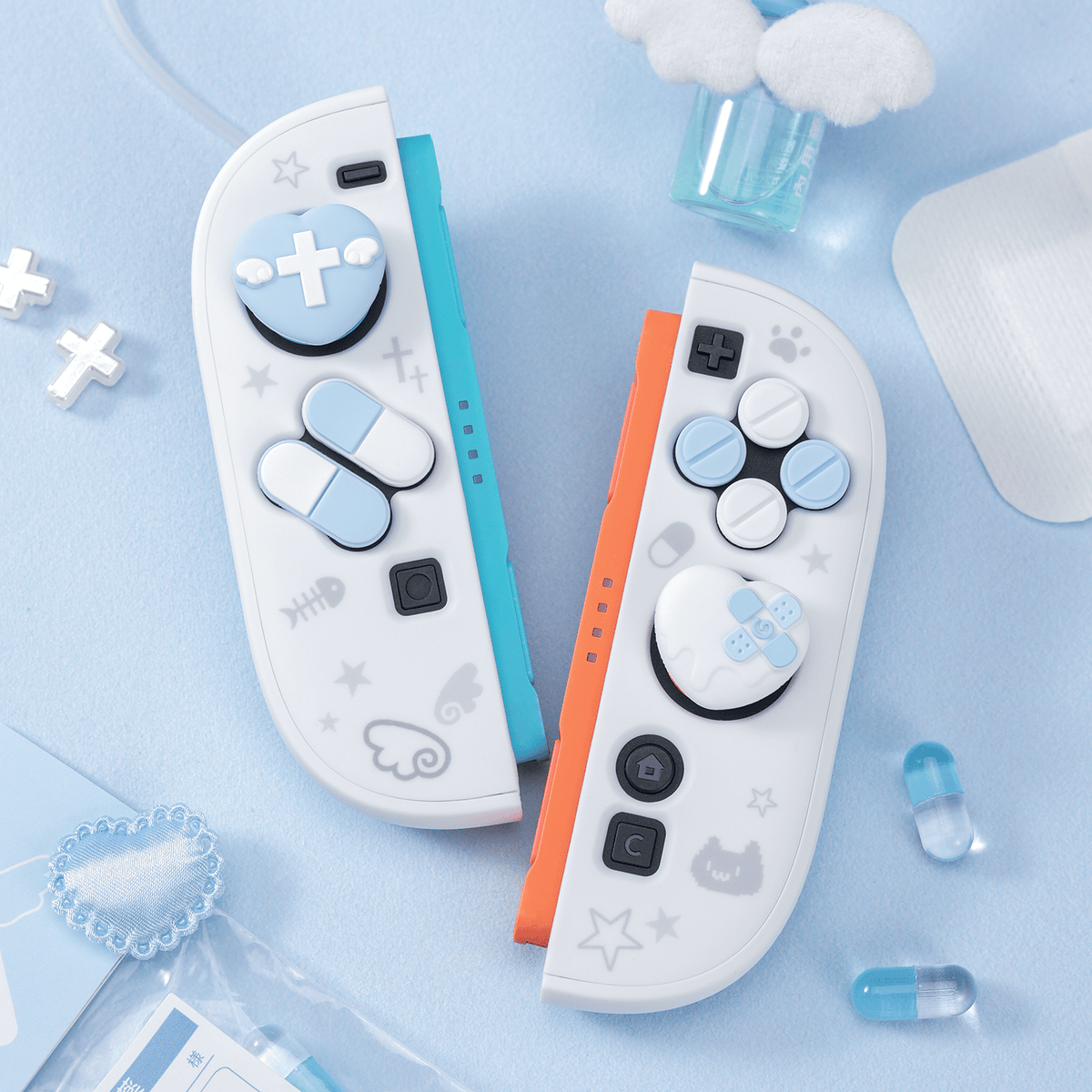 GeekShare Happy Remedy Thumb Grip Caps GeekShare Happy Remedy Thumb Grip Caps for Nintendo Switch