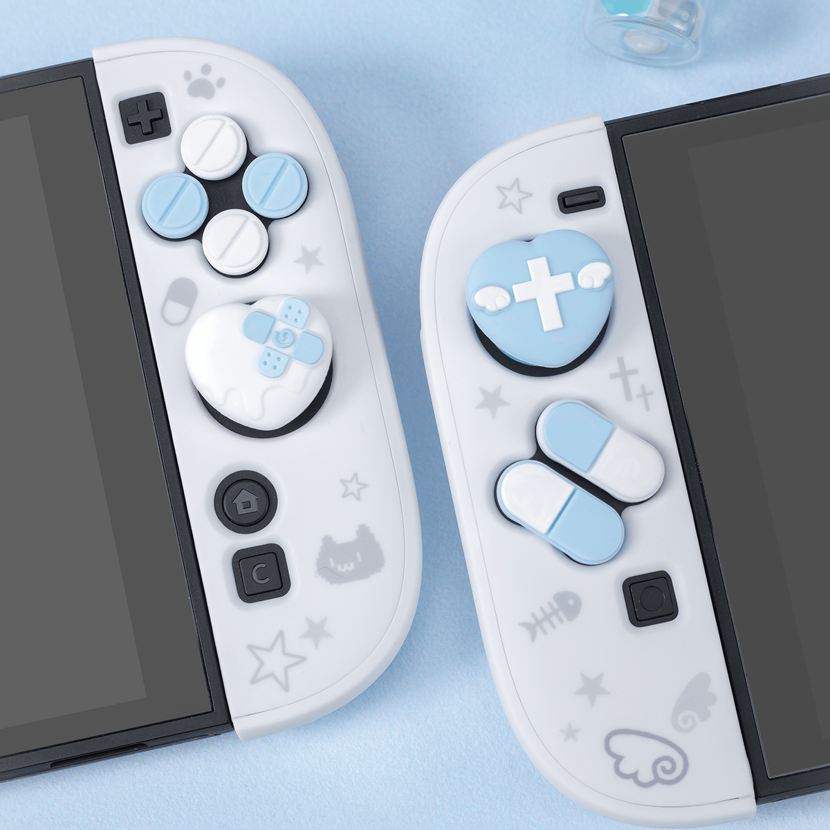 GeekShare Happy Remedy Thumb Grip Caps GeekShare Happy Remedy Thumb Grip Caps for Nintendo Switch