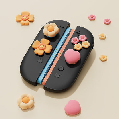 GeekShare Heart Flower Button Caps for Switch 2 GeekShare Heart Flower Button Caps for Switch 2