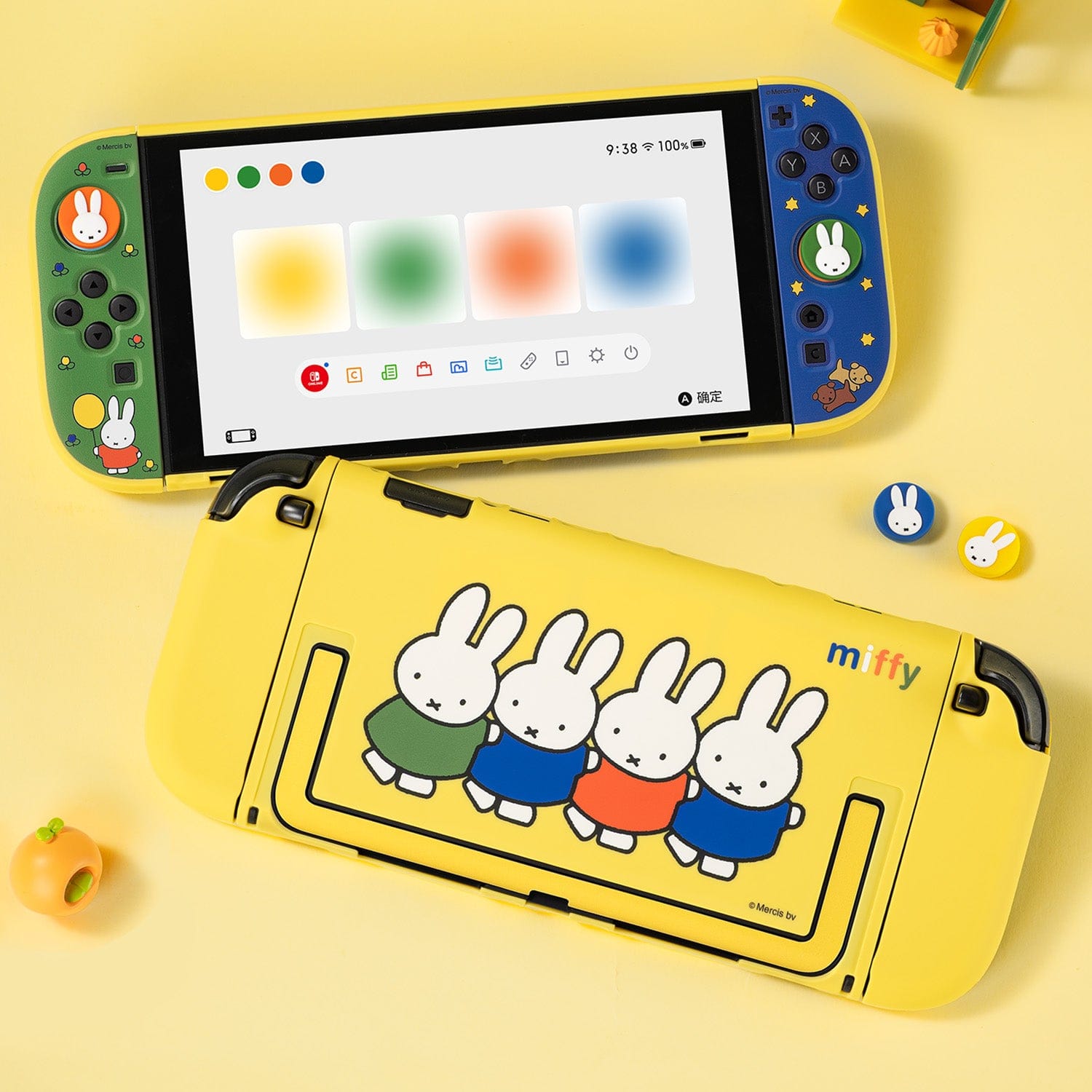 GeekShare Hello Miffy Split Hollow Protective Case |Colorful / White / Semi-Transparent  for Switch 2 GeekShare Hello Miffy Split Hollow Protective Case |Colorful / White / Semi-Transparent  for Switch 2
