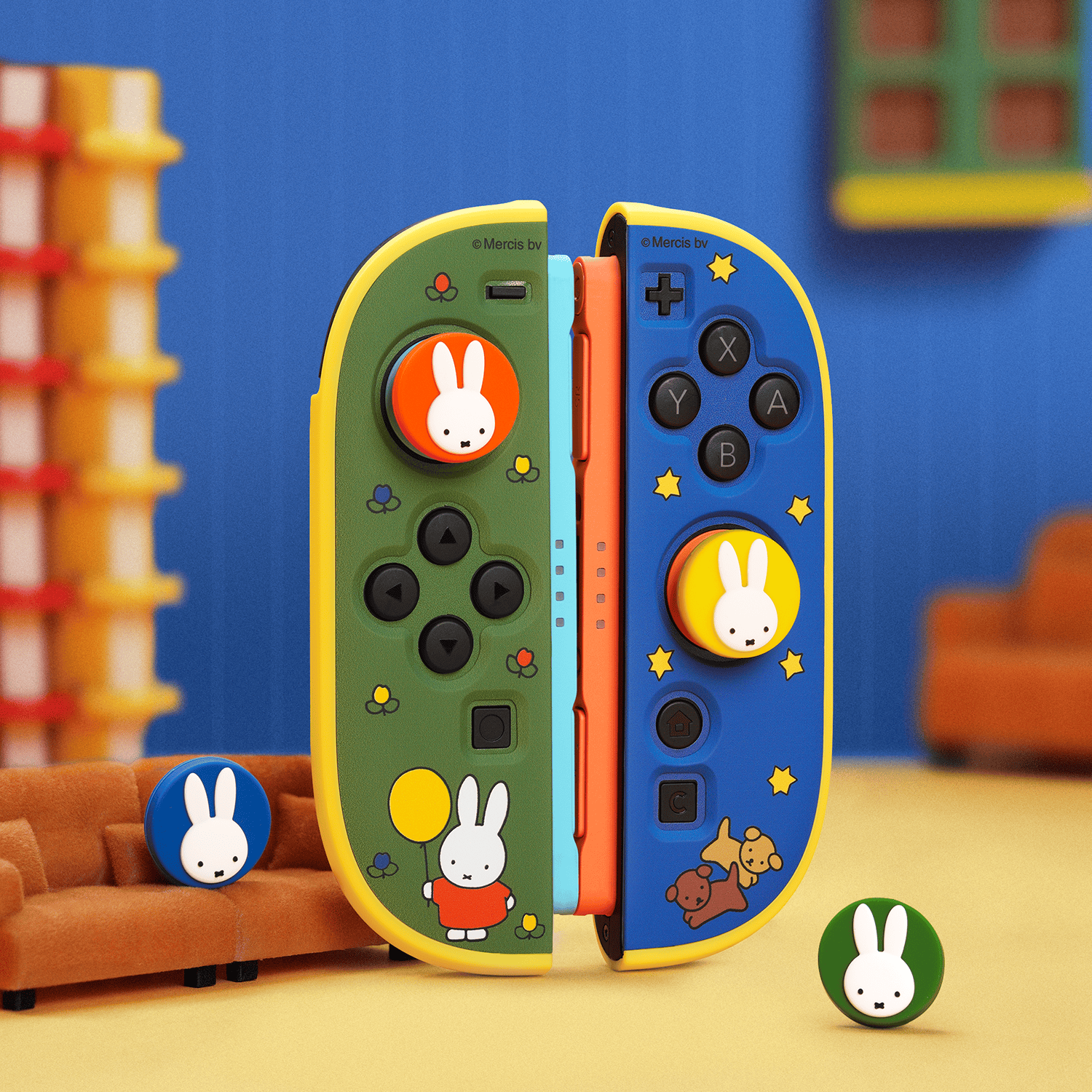 GeekShare Hello Miffy Thumb Grip Caps | Colorful & Classic Black-White for Switch 2 GeekShare Hello Miffy Thumb Grip Caps | Colorful & Classic Black-White for Switch 2