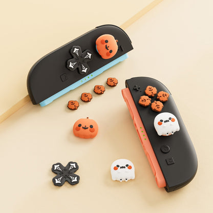 GeekShare jack-o'-lantern Thumb Grip Caps for Switch 2 GeekShare jack-o'-lantern Thumb Grip Caps for Switch 2