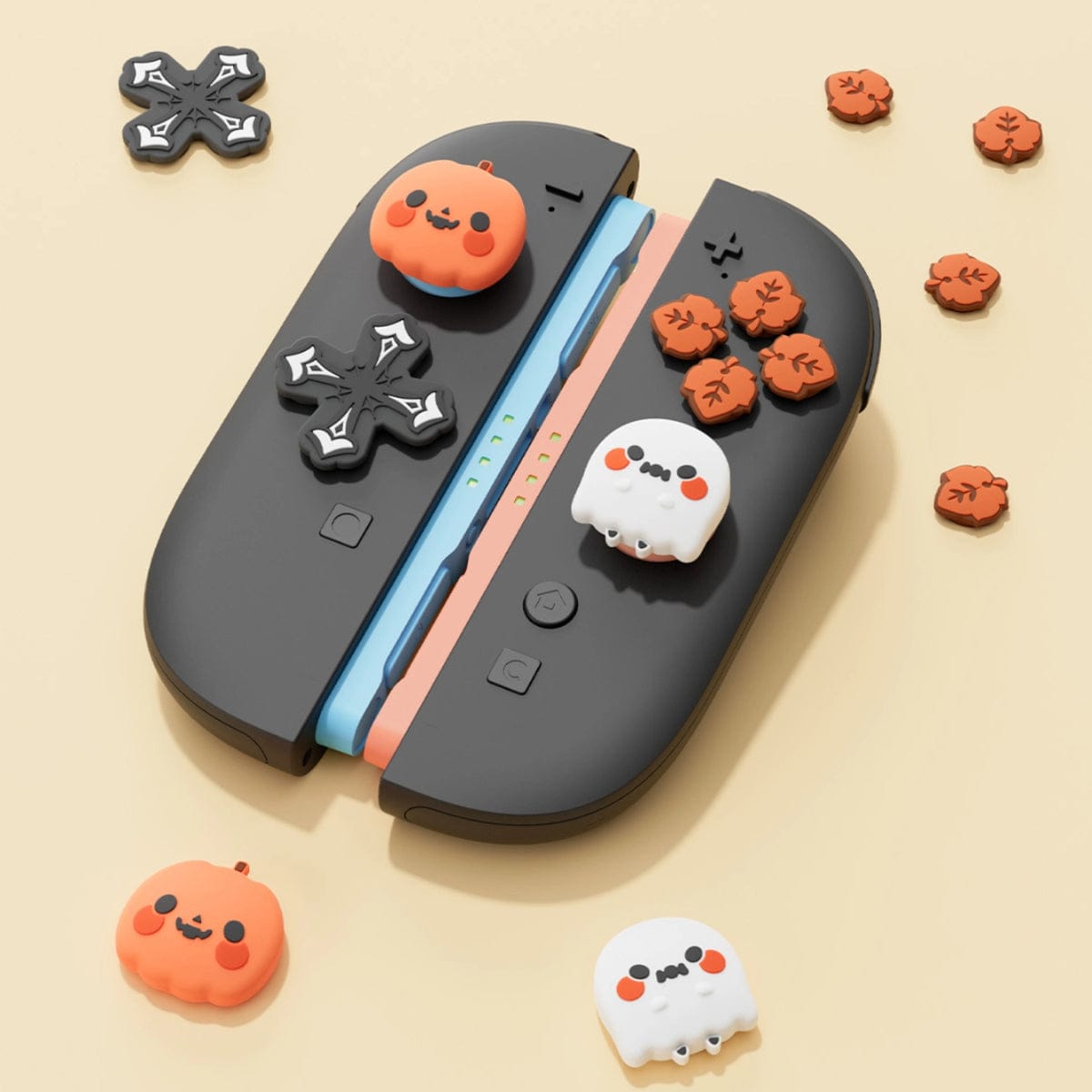 GeekShare jack-o'-lantern Thumb Grip Caps for Switch 2 GeekShare jack-o'-lantern Thumb Grip Caps for Switch 2