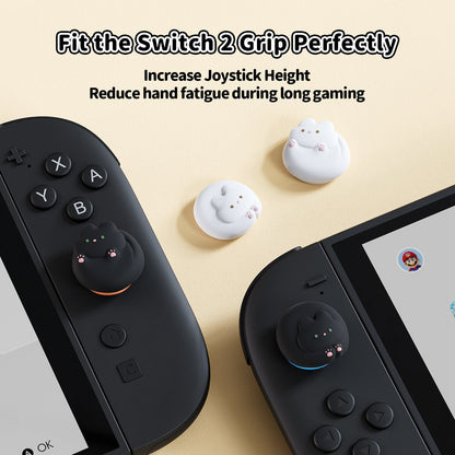 GeekShare Kitty Bun Thumb Grip Caps for Switch 2 GeekShare Kitty Bun Thumb Grip Caps for Switch 2