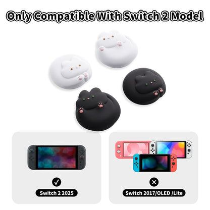 GeekShare Kitty Bun Thumb Grip Caps for Switch 2 GeekShare Kitty Bun Thumb Grip Caps for Switch 2