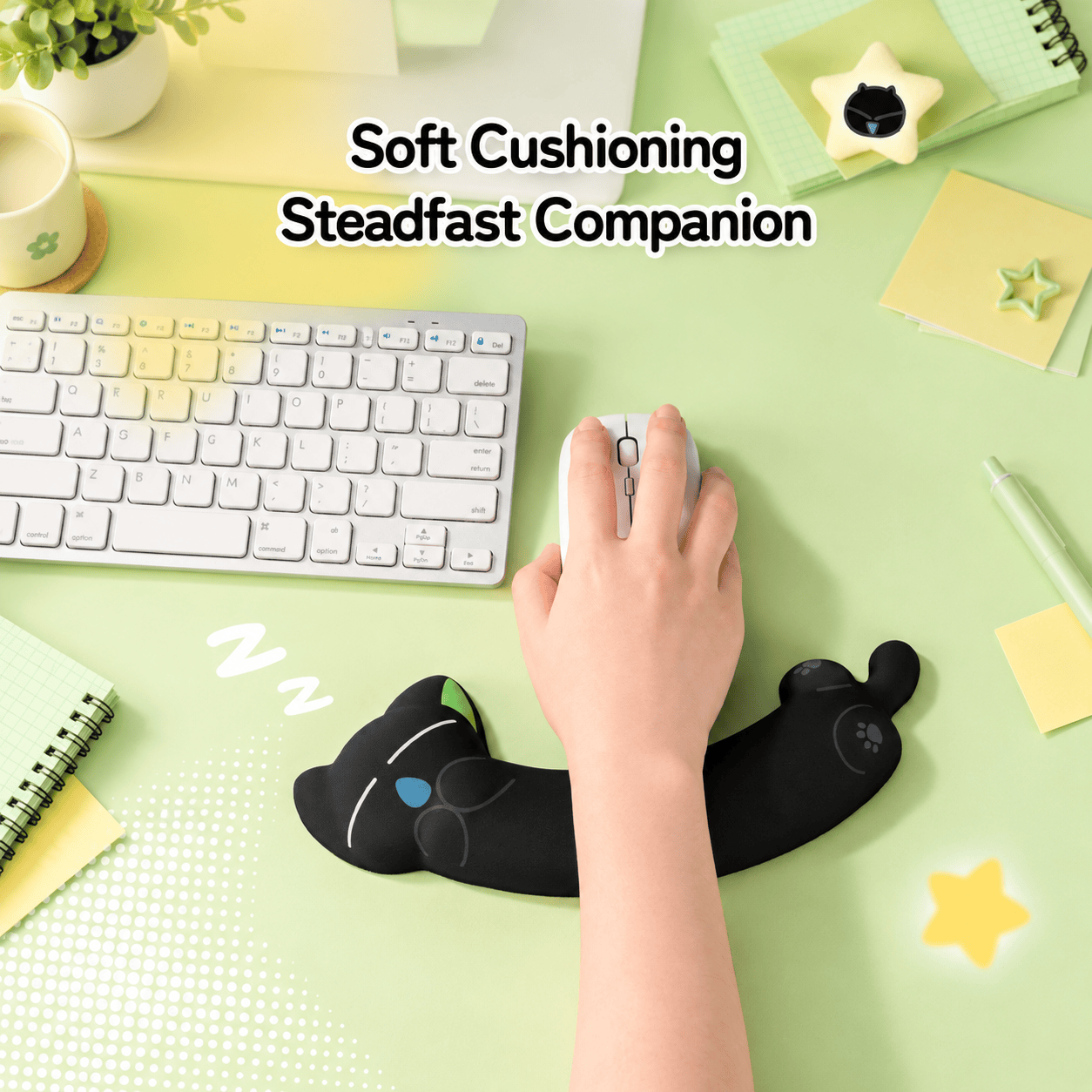 GeekShare Luo Xiaohei HEI Series Cat Mouse Wrist Rest GeekShare Luo Xiaohei HEI Series Cat Mouse Wrist Rest
