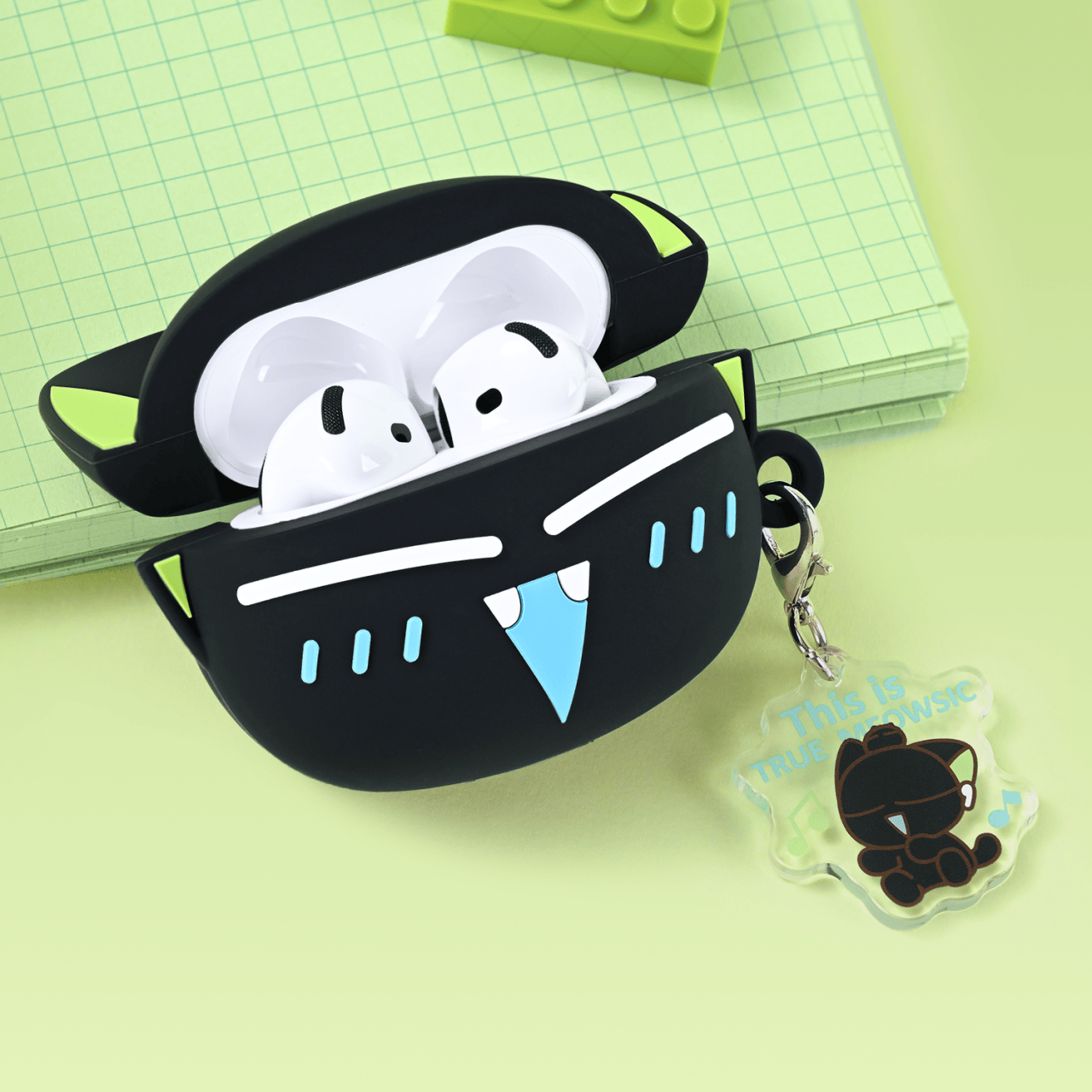 GeekShare Luo Xiaohei Meow Beat Protective Case for AirPods 4 GeekShare Luo Xiaohei Meow Beat Protective Case for AirPods 4