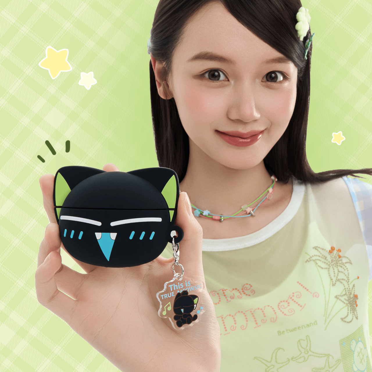 GeekShare Luo Xiaohei Meow Beat Protective Case for AirPods 4 GeekShare Luo Xiaohei Meow Beat Protective Case for AirPods 4