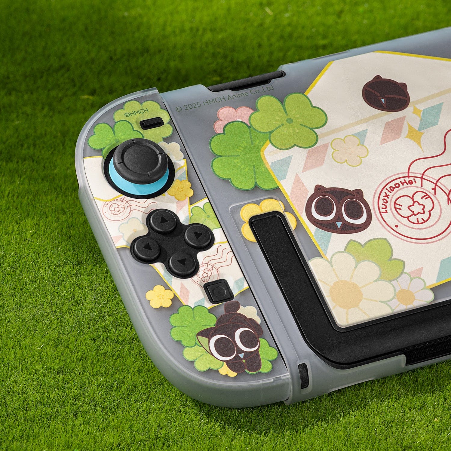 GeekShare  Luo Xiaohei “Spring Letter” Split Hollow Protective Case for Switch 2 GeekShare  Luo Xiaohei “Spring Letter” Split Hollow Protective Case for Switch 2