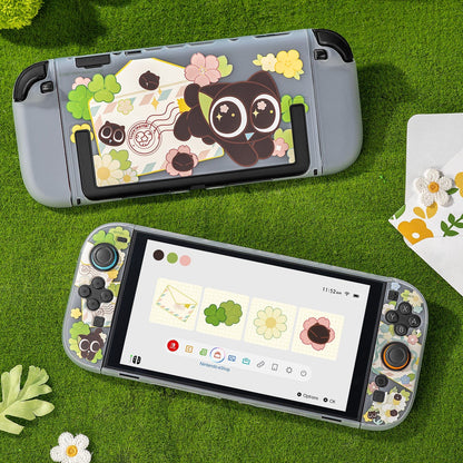 GeekShare  Luo Xiaohei “Spring Letter” Split Hollow Protective Case for Switch 2 GeekShare  Luo Xiaohei “Spring Letter” Split Hollow Protective Case for Switch 2