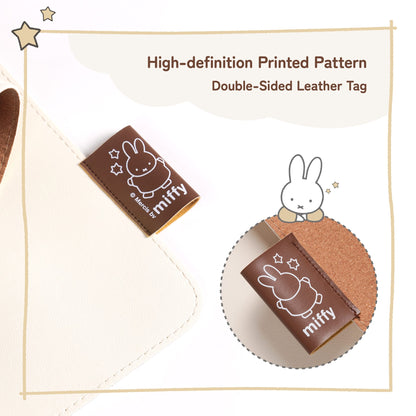 GeekShare Miffy Standing in a Row Leather Desk Mat GeekShare Miffy Standing in a Row Leather Desk Mat