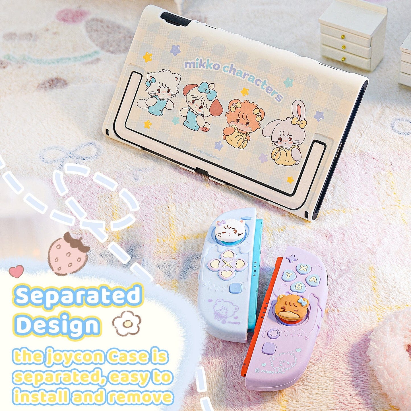 GeekShare Mikko “Sweet Confessions” Silicone Controller Protective Case Set for Switch 2 GeekShare Mikko “Sweet Confessions” Silicone Controller Protective Case Set for Switch 2