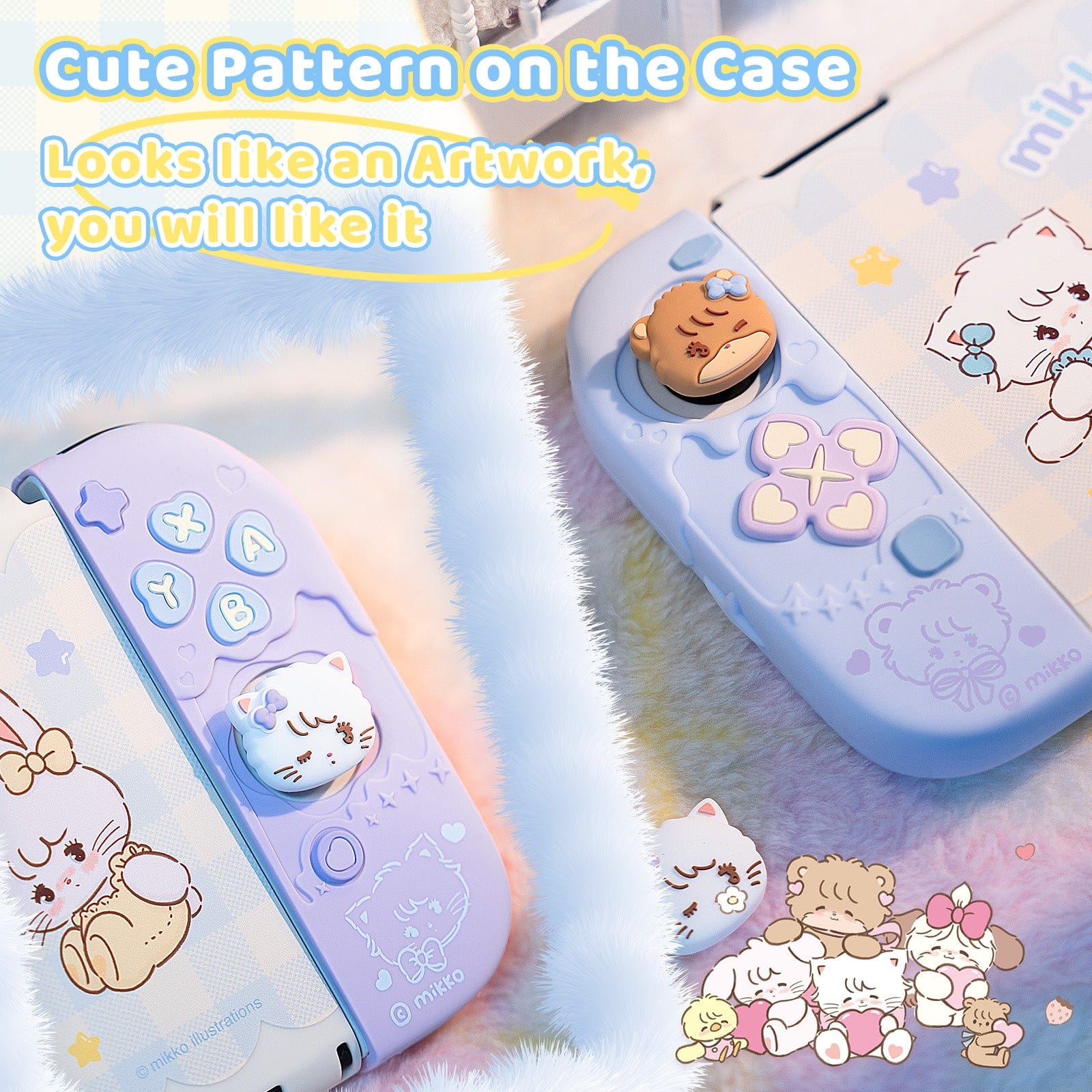 GeekShare Mikko “Sweet Confessions” Silicone Controller Protective Case Set for Switch 2 GeekShare Mikko “Sweet Confessions” Silicone Controller Protective Case Set for Switch 2