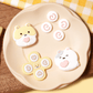 GeekShare Mochi Hamster Sweet Treats Controller Cap Set Mochi Hamster Thumb Grip & Button Cap Set Switch 2