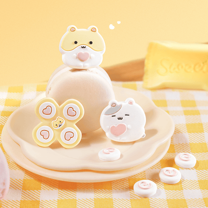 GeekShare Mochi Hamster Sweet Treats Controller Cap Set Mochi Hamster Thumb Grip & Button Cap Set Switch 2
