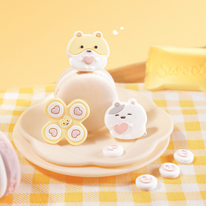 GeekShare Mochi Hamster Sweet Treats Controller Cap Set Mochi Hamster Thumb Grip & Button Cap Set Switch 2