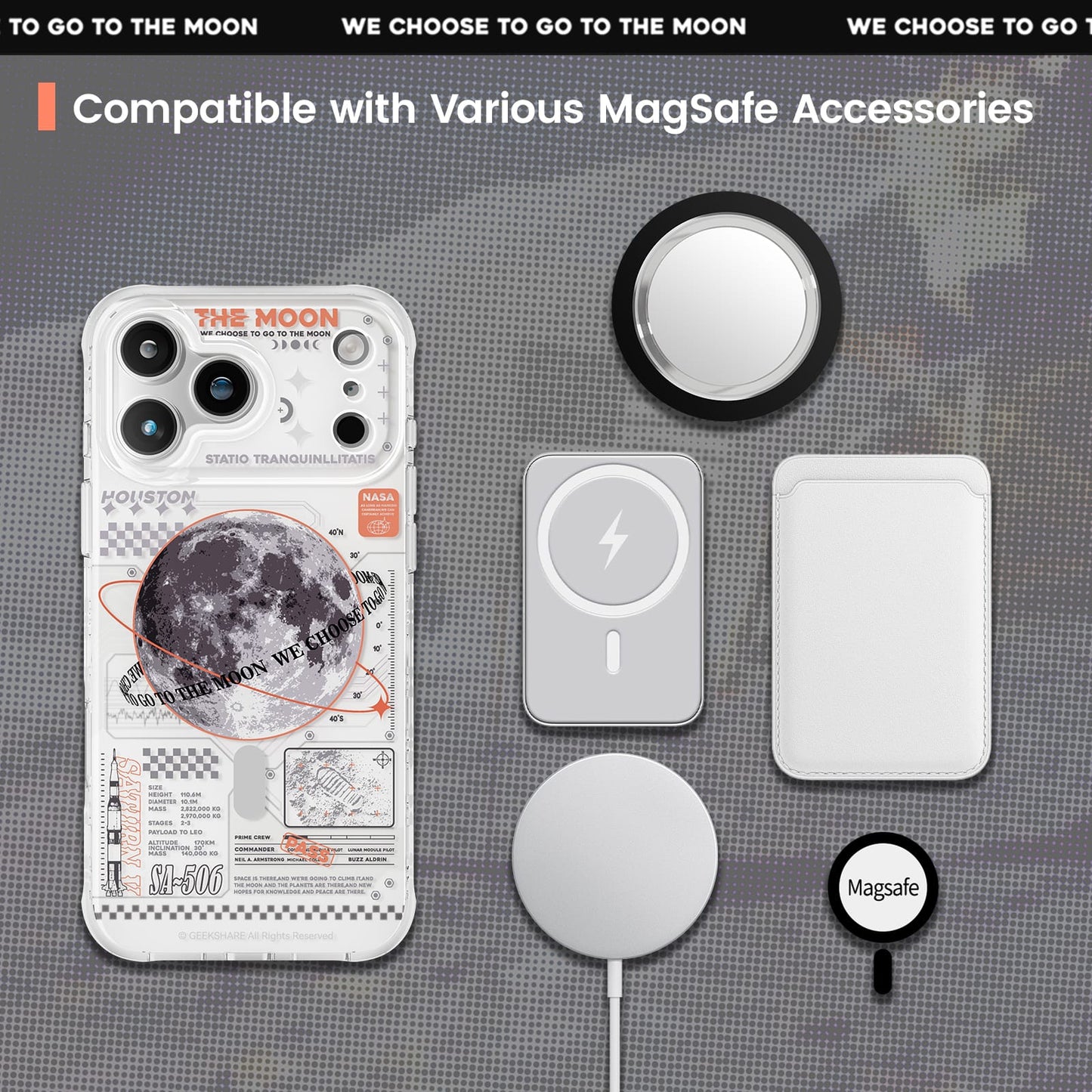 GeekShare Moon Landing Mission Phone Case GeekShare Moon Landing Mission Phone Case