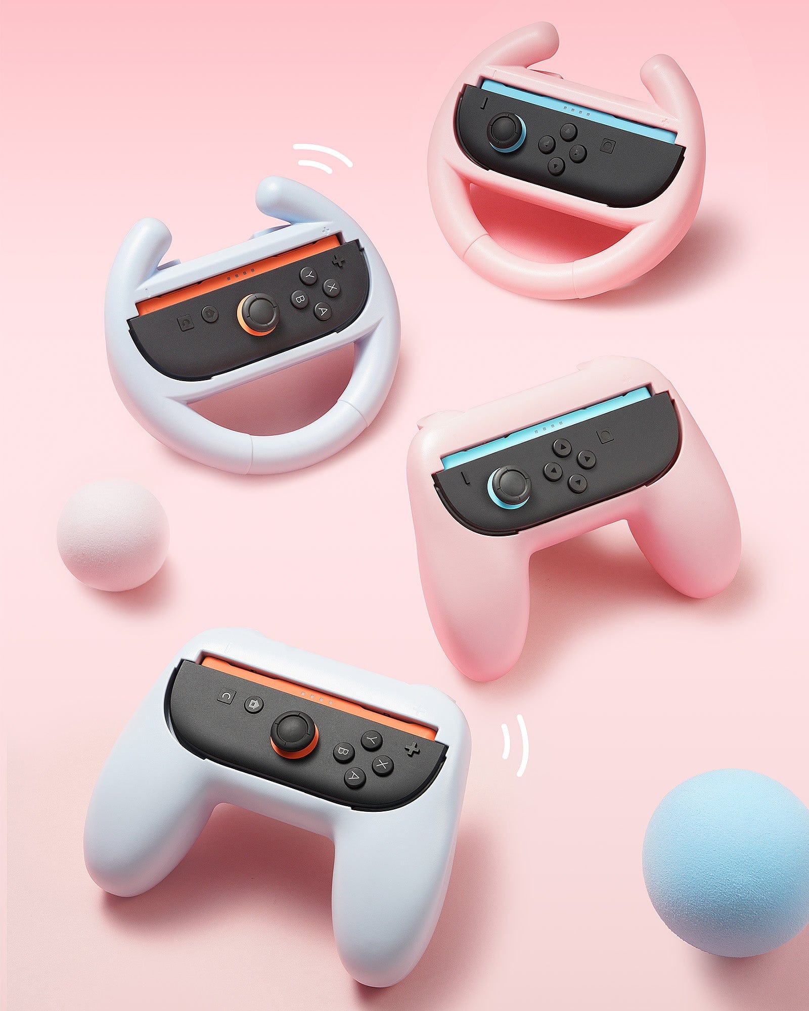 GeekShare NS2 Joy-Con Enhanced Grip - Pink & Blue