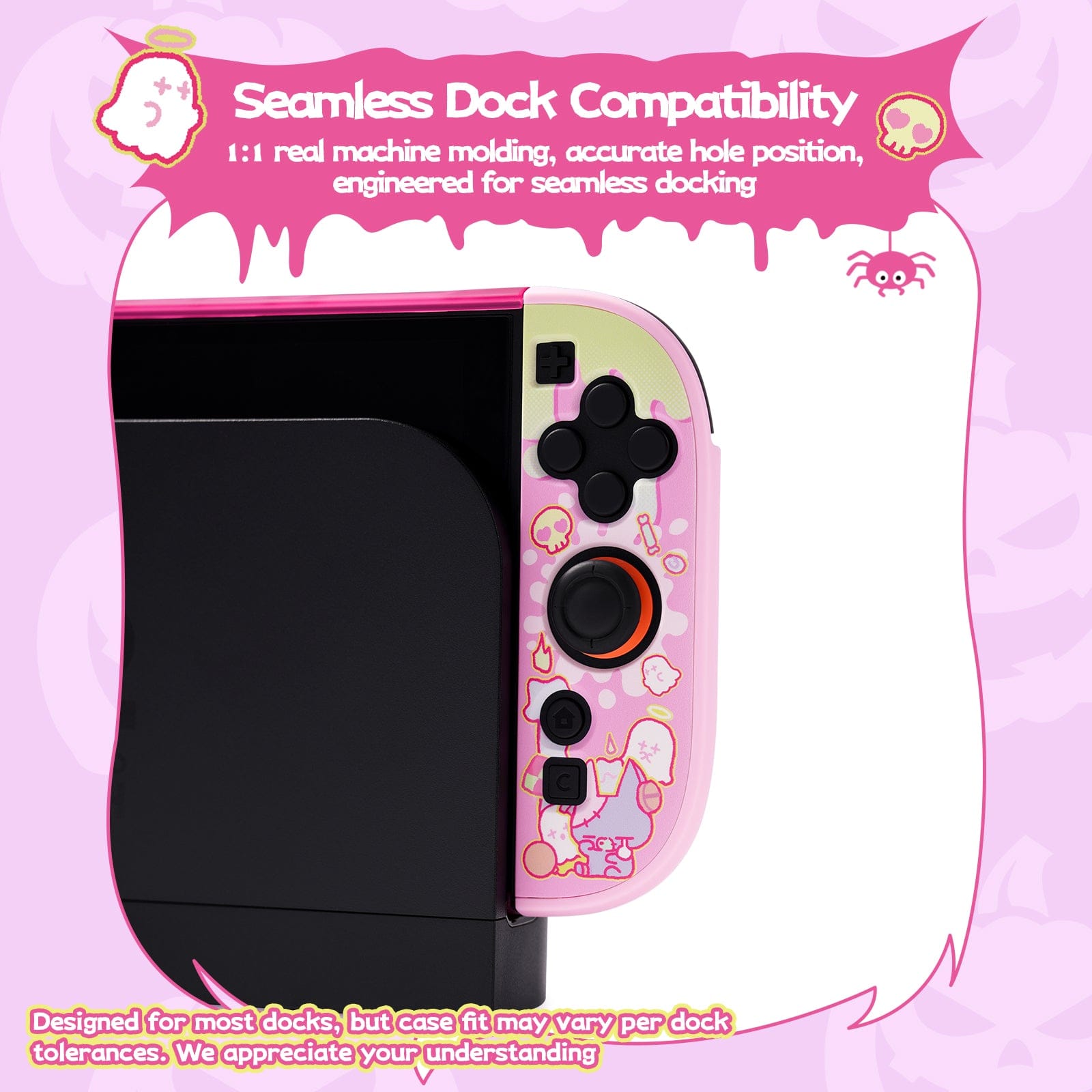 GeekShare Patch Cute Doll Modular Hollow Protective Case for Switch 2 GeekShare Patch Cute Doll Modular Hollow Protective Case for Switch 2