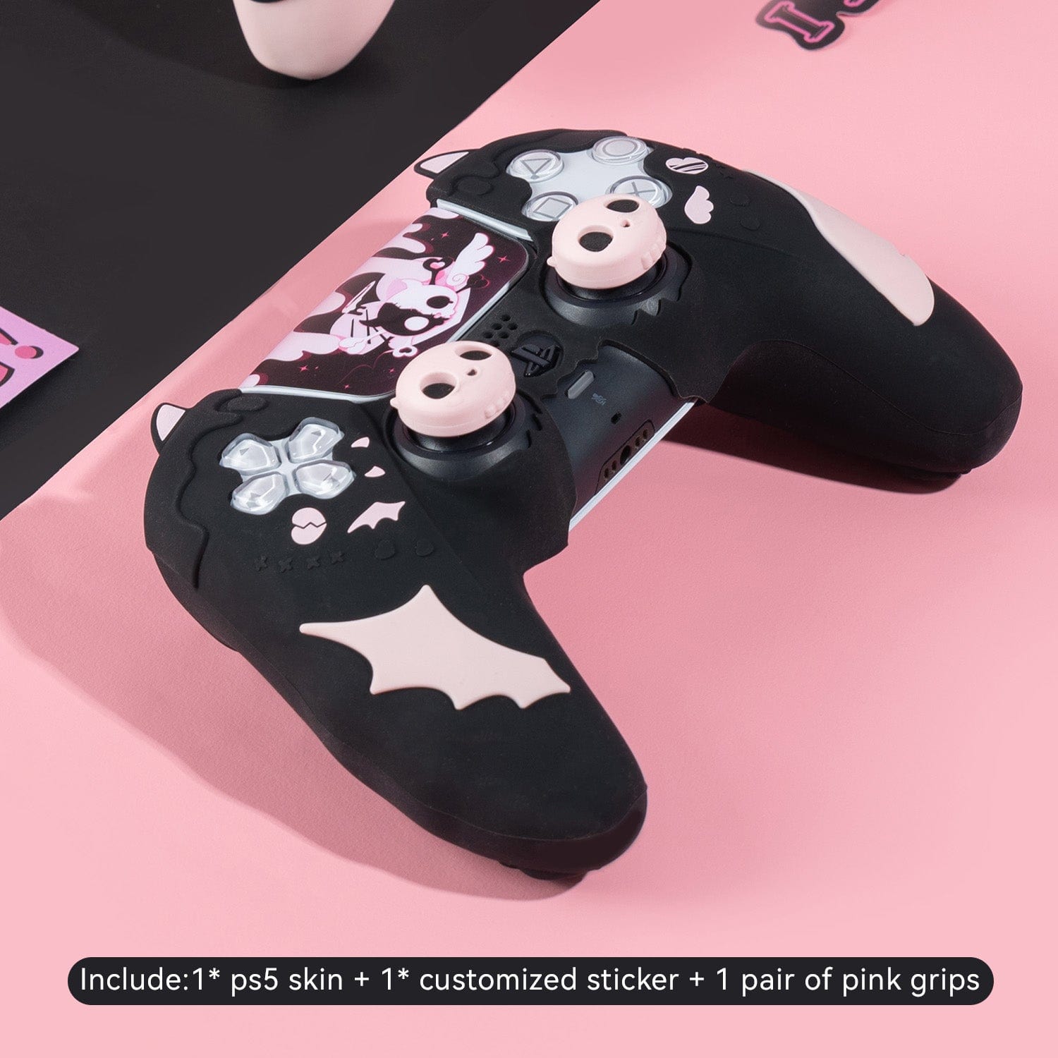 GeekShare Pink Skull PS5 Skin