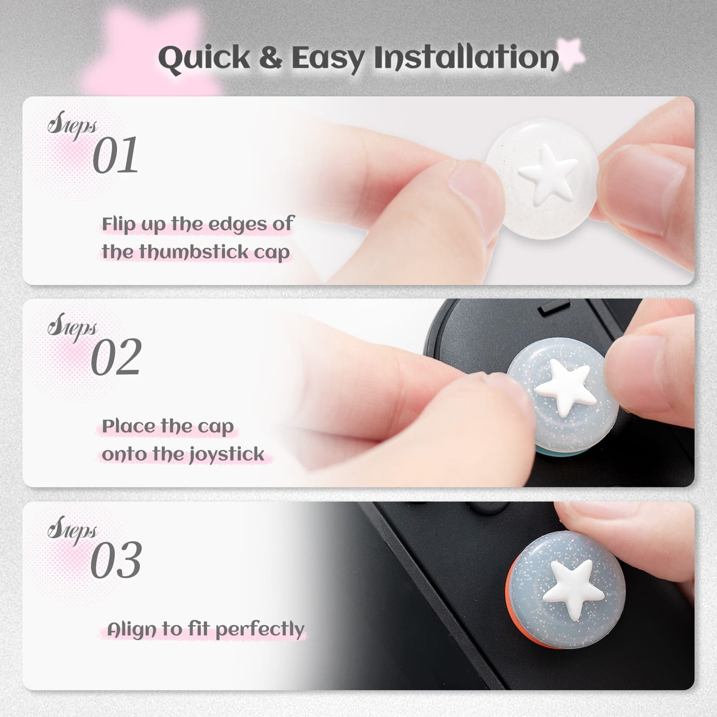 GeekShare Soap Bubble Joystick Cap for Switc 2 GeekShare Soap Bubble Joystick Cap for Switc 2