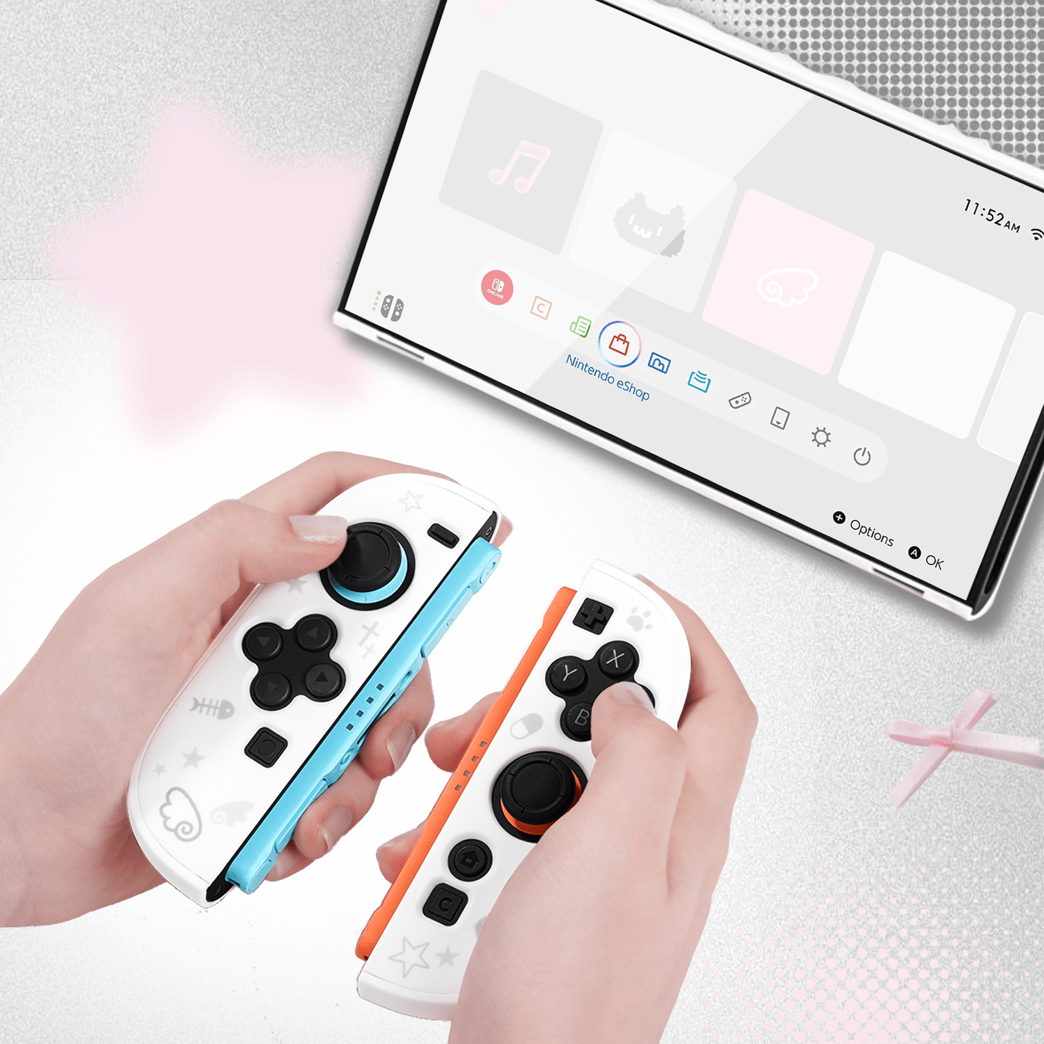 GeekShare Star Cat Split Hollow Protective Case for Switch 2 GeekShare Star Cat Split Hollow Protective Case for Switch 2