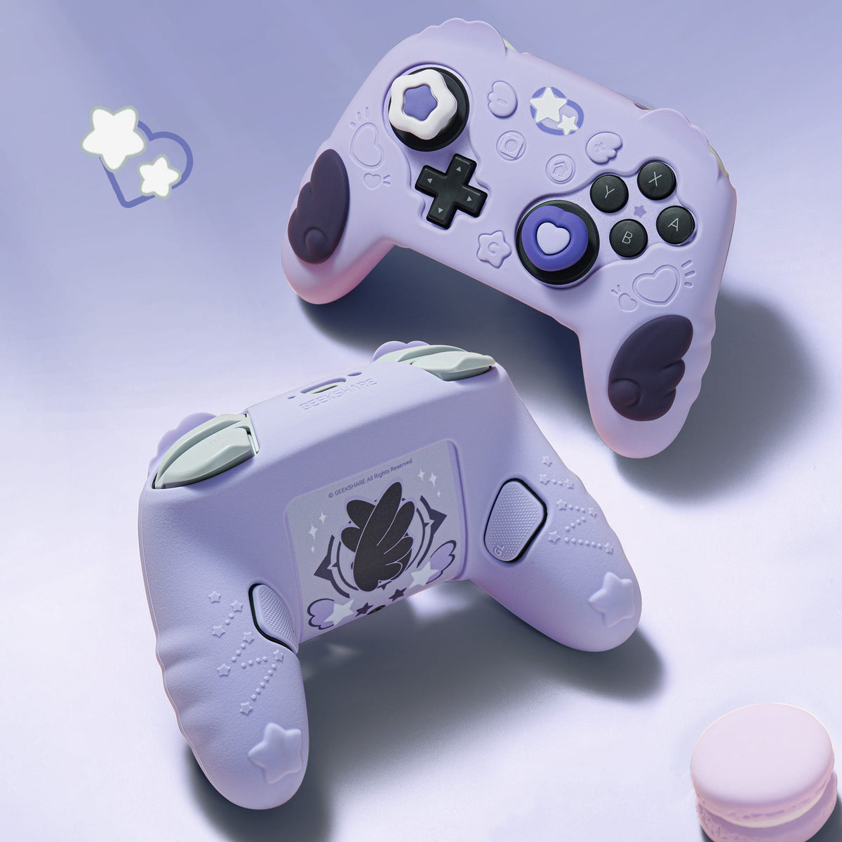 GeekShare Star Wings Silicone Controller Grip Cover Switch 2 Pro Controller Silicone Case | GeekShare Angel Wings