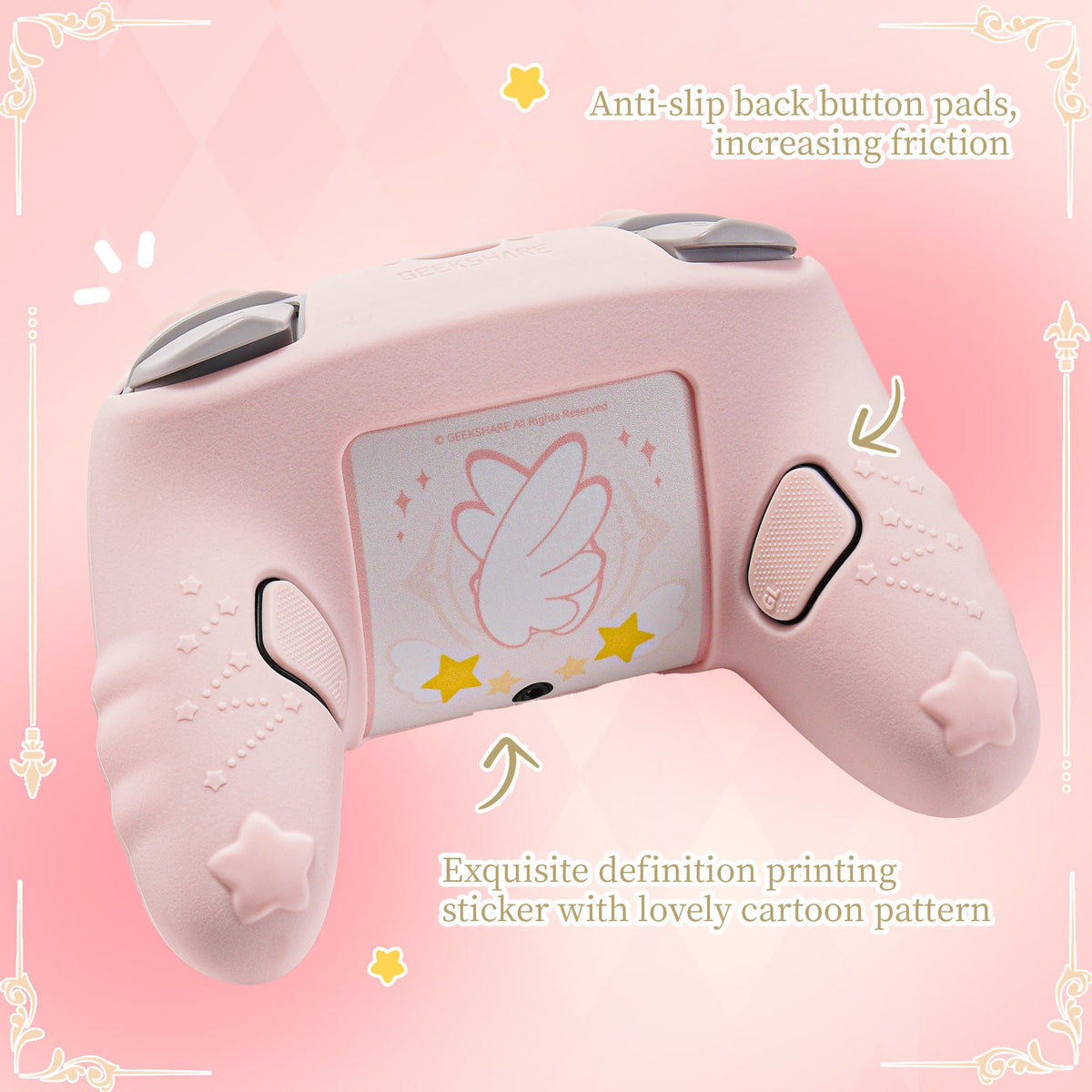 GeekShare Star Wings Silicone Controller Grip Cover Switch 2 Pro Controller Silicone Case | GeekShare Angel Wings