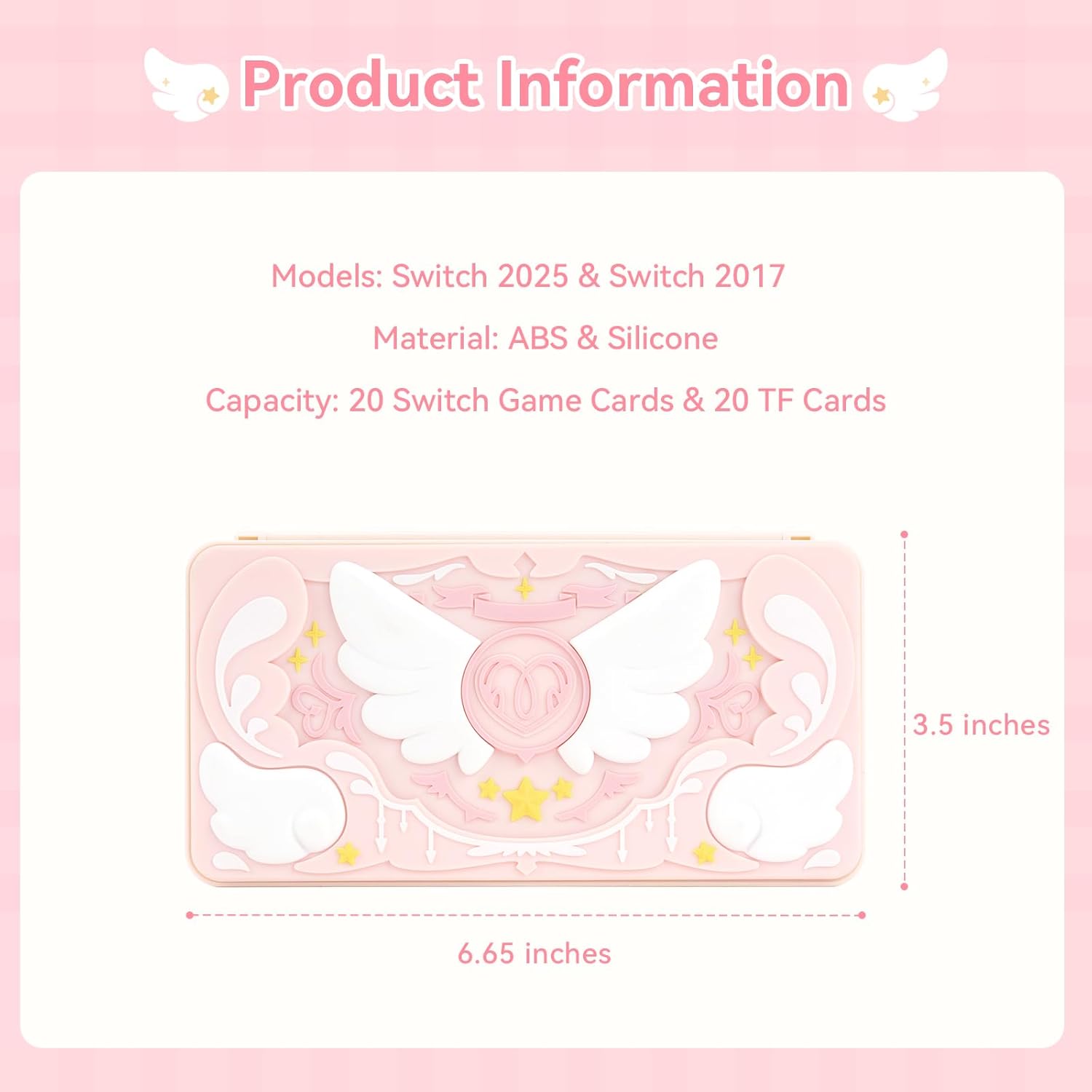 GeekShare Star Wings Switch Game Card Case GeekShare Star Wings Switch Game Card Case