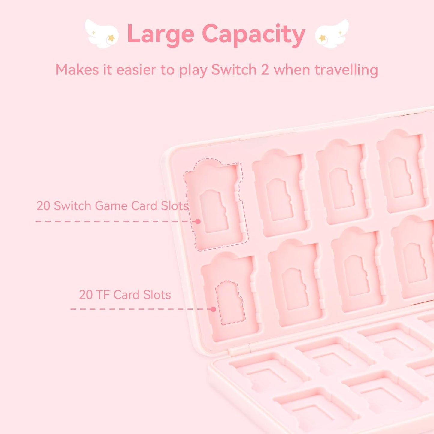 GeekShare Star Wings Switch Game Card Case GeekShare Star Wings Switch Game Card Case