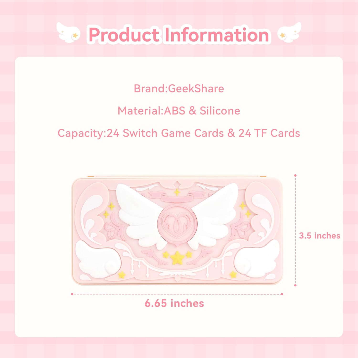 GeekShare Star Wings Switch Game Card Case GeekShare Star Wings Switch Game Card Case