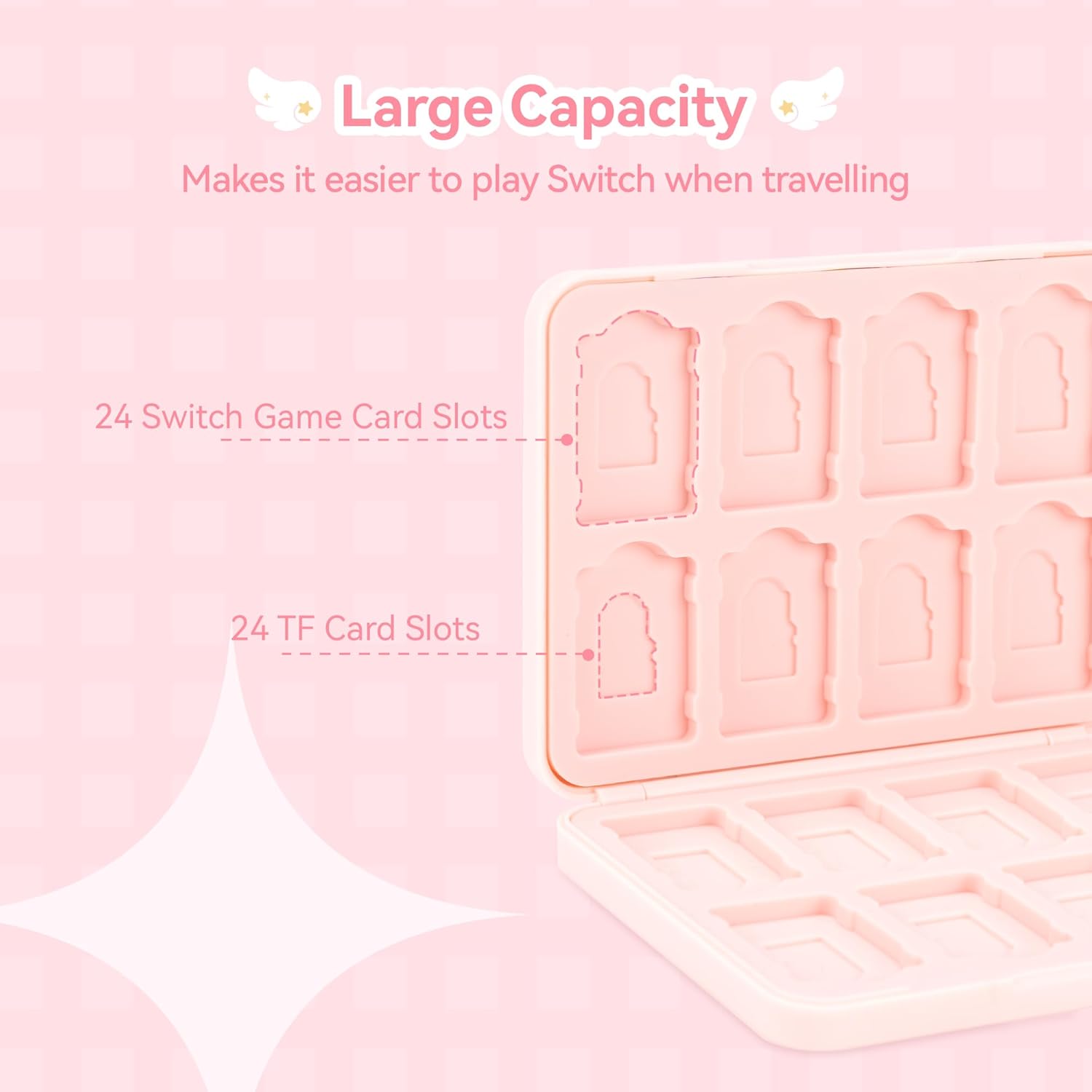 GeekShare Star Wings Switch Game Card Case GeekShare Star Wings Switch Game Card Case