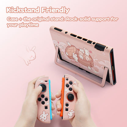 GeekShare Steamed Bun Rabbit  Protective Case for Switch 2 GeekShare Steamed Bun Rabbit  Protective Case for Switch 2