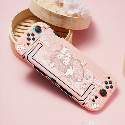 GeekShare Steamed Bun Rabbit  Protective Case for Switch 2 GeekShare Steamed Bun Rabbit  Protective Case for Switch 2