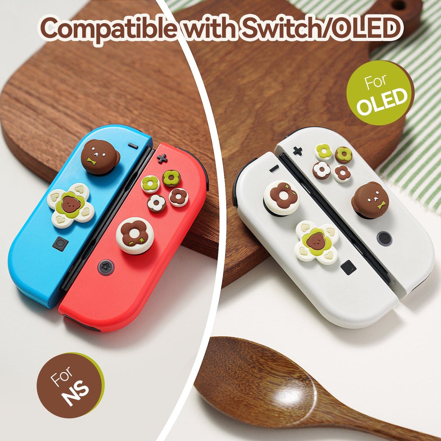 GeekShare Thumb Grip Caps Set for Switch/OLED GeekShare Thumb Grip Caps Set for Switch/OLED