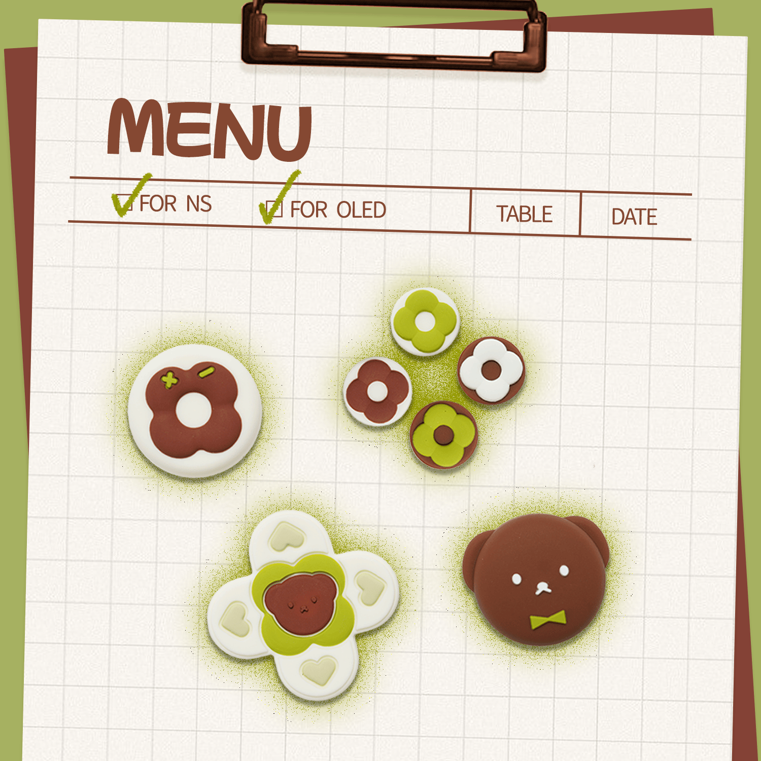 GeekShare Thumb Grip Caps Set for Switch/OLED GeekShare Thumb Grip Caps Set for Switch/OLED