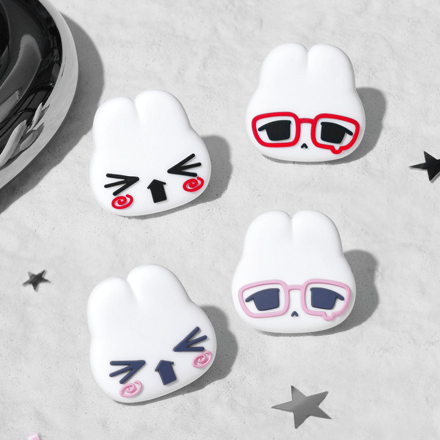 GeekShare Vintage Bunny Thumb Grip Caps for switch 2 GeekShare Vintage Bunny Thumb Grip Caps for switch 2
