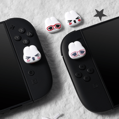 GeekShare Vintage Bunny Thumb Grip Caps for switch 2 GeekShare Vintage Bunny Thumb Grip Caps for switch 2