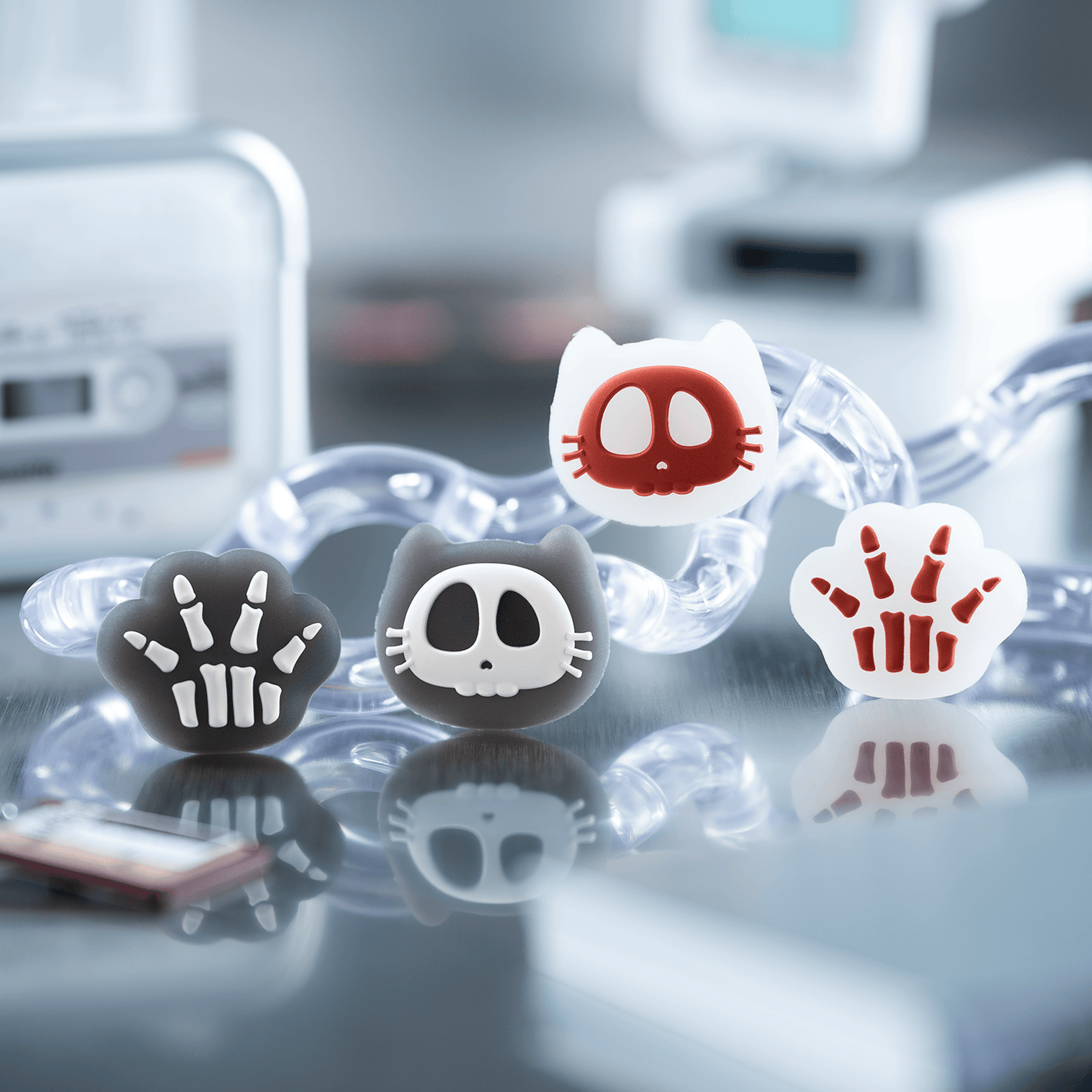 GeekShare X-Ray Cat Thumb Grip Caps for switch 2 GeekShare X-Ray Cat Thumb Grip Caps for switch 2
