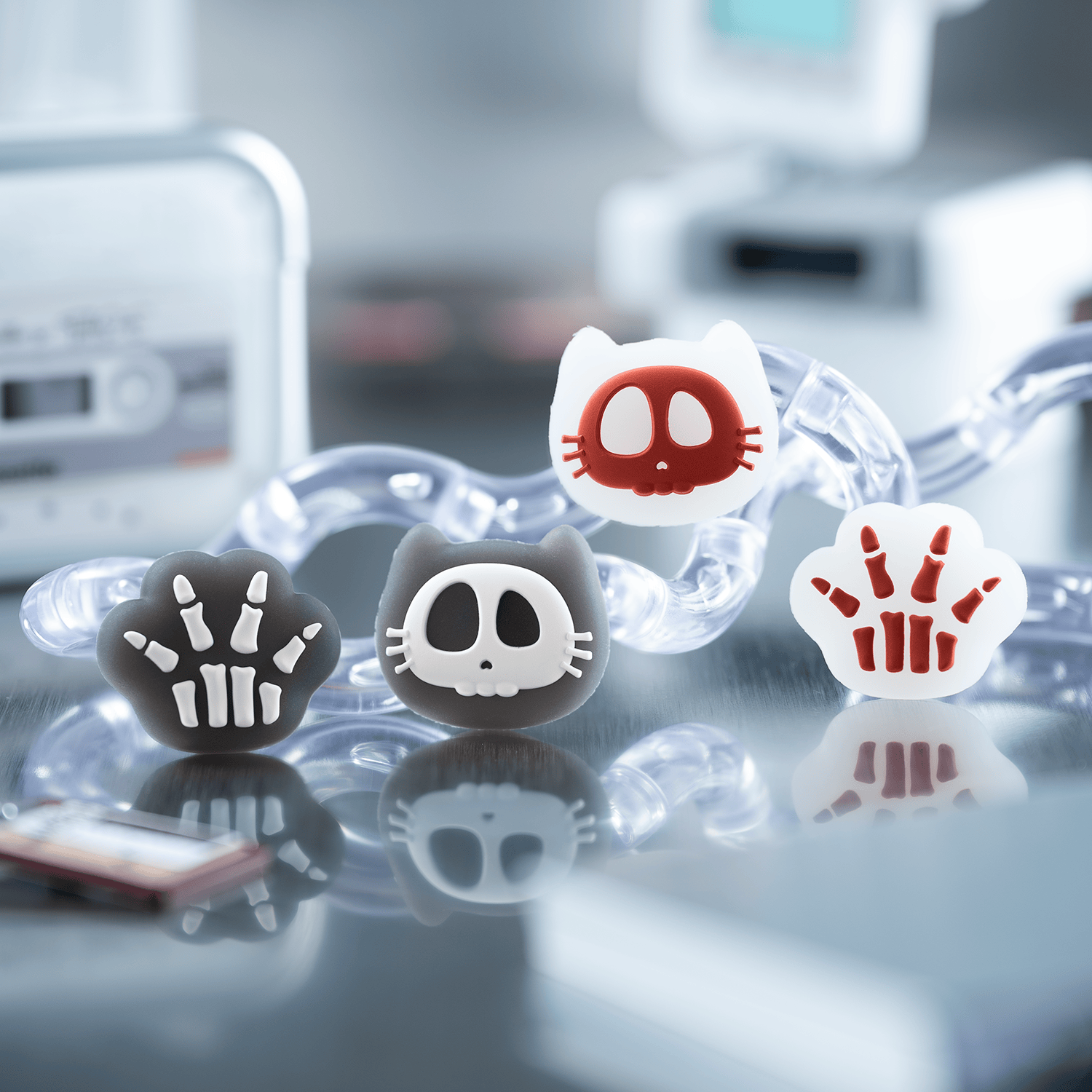 GeekShare X-Ray Cat Thumb Grip Caps for switch 2 GeekShare X-Ray Cat Thumb Grip Caps for switch 2