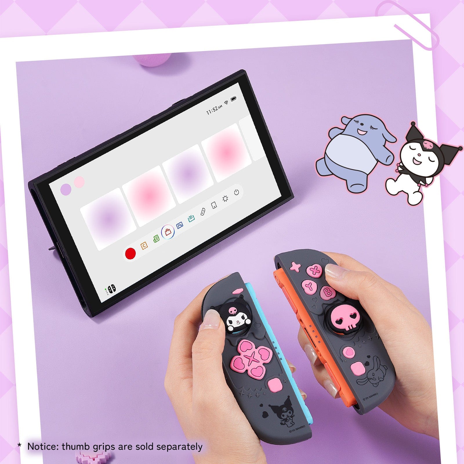 GeekShare x Sanrio  Sweet Ice Cream Silicone Grip Cover for Switch 2 GeekShare x Sanrio  Sweet Ice Cream Silicone Grip Cover for Switch 2