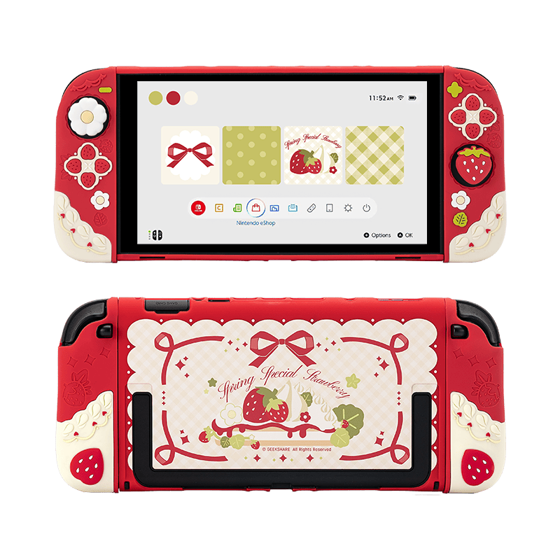 Nov 20 Sale: Cream Strawberry Series Protective Case for Switch 2 Nov 20 Sale: Cream Strawberry Series Protective Case for Switch 2